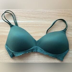 Aerie Sunnie Green Wireless Bra 34D